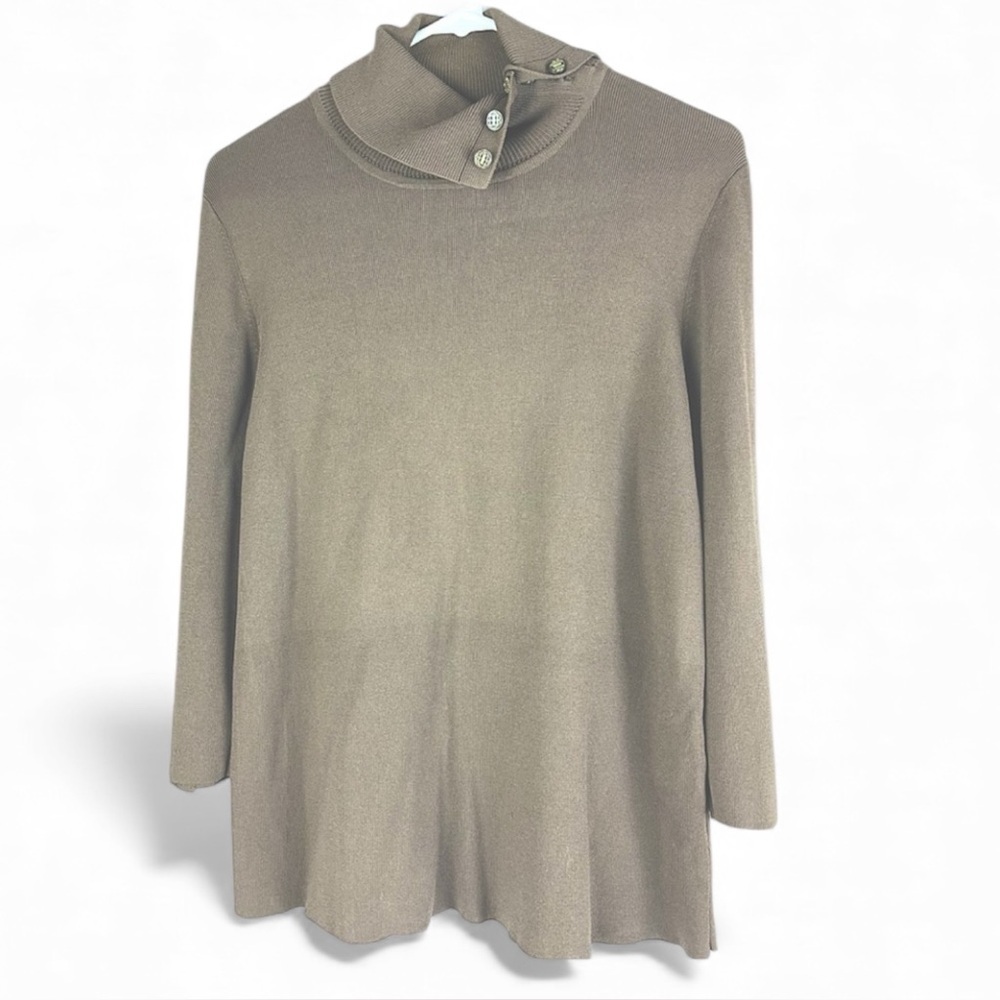 Dana Buchman turtle neck 3/4 sleeves Sz XL